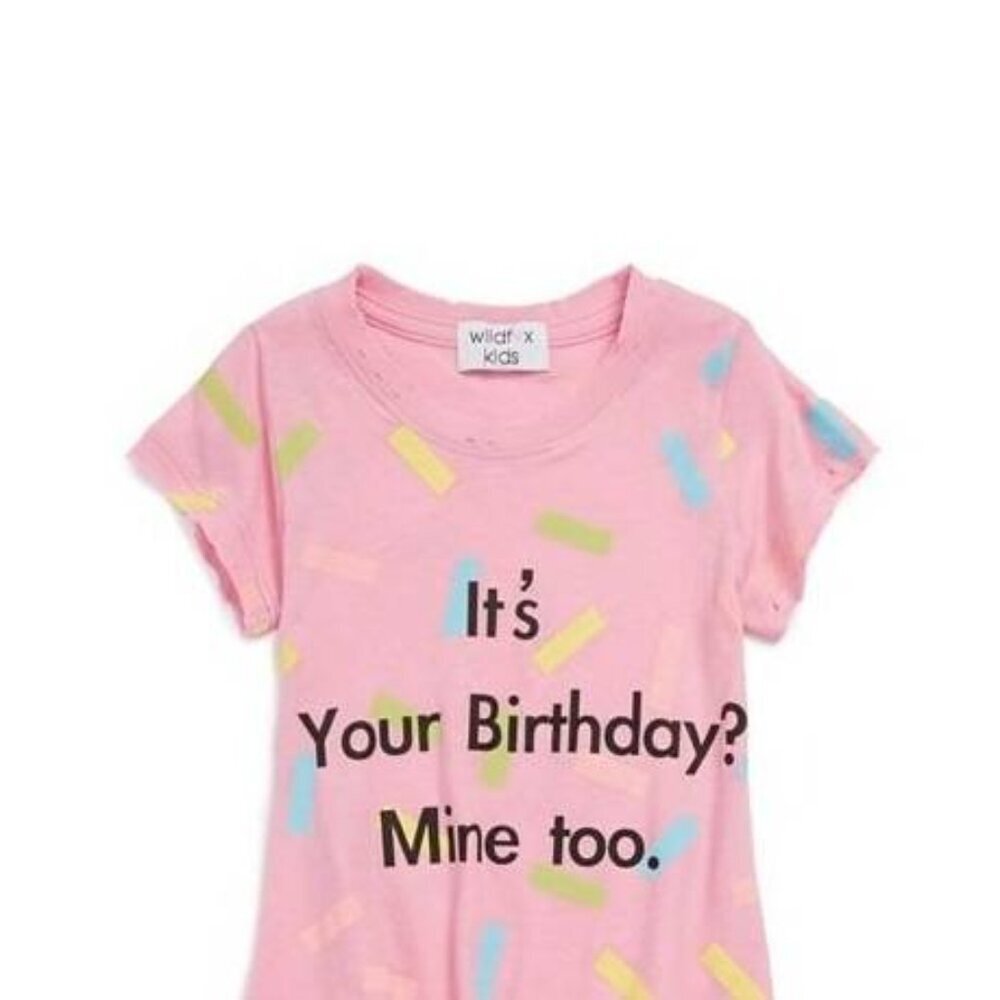 WIldfox Spunky Birthday Tee in pink